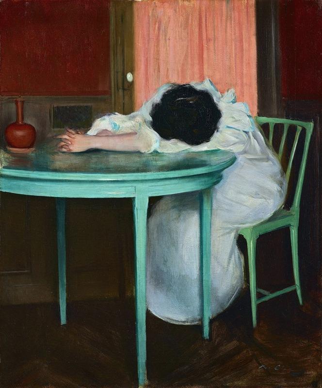 Tired (About 1895–1900)-Ramón Casas (Spanish, 1866 – 1932)