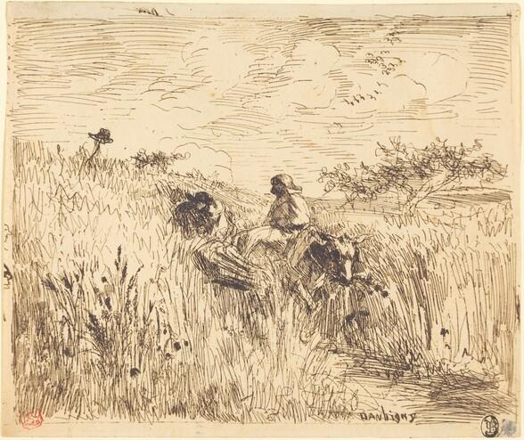 Path through a Wheat Field (Sentier dans les bles), 1862
