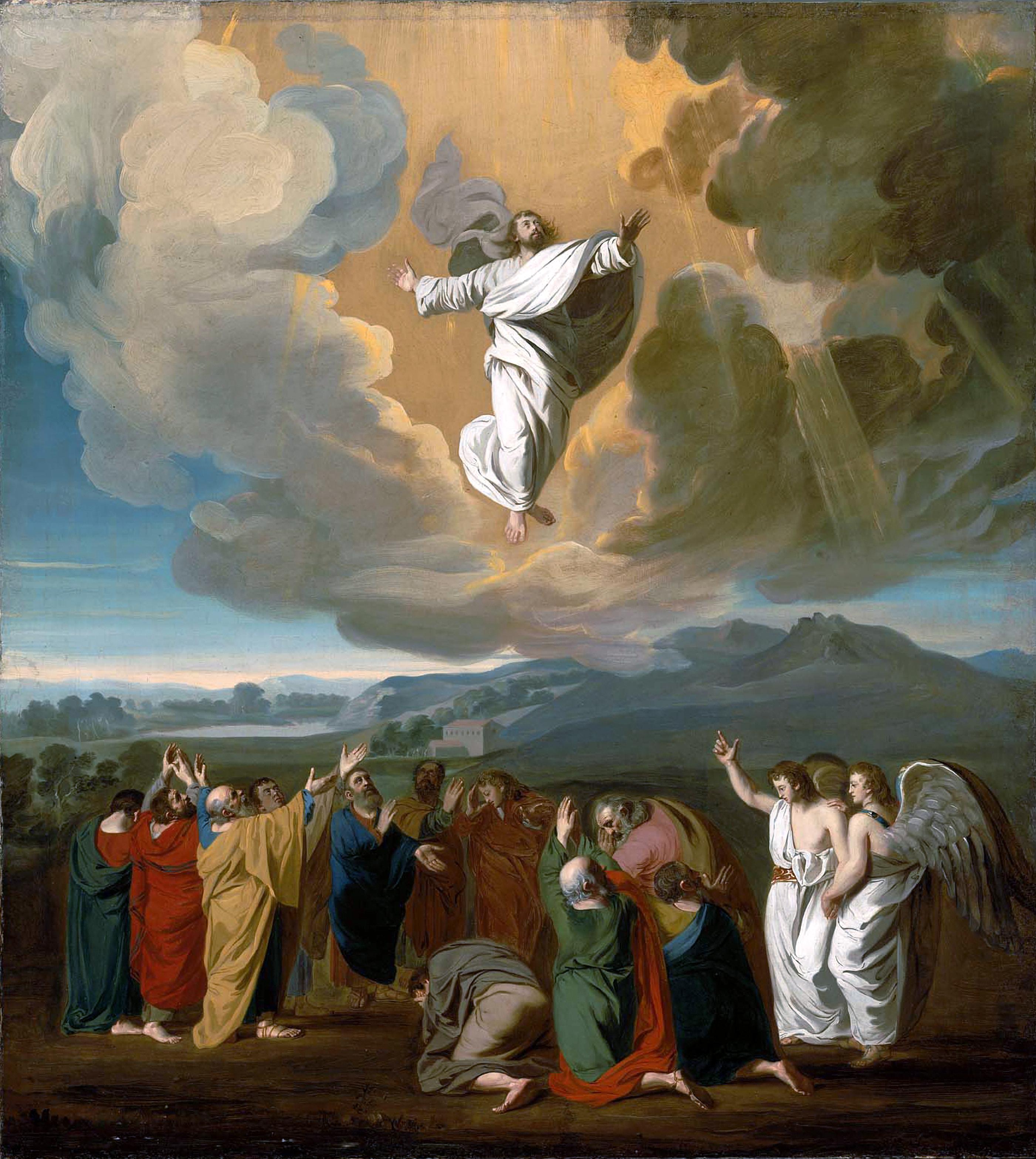 Jesus ascending to heaven"by John Singleton Copley (1775)