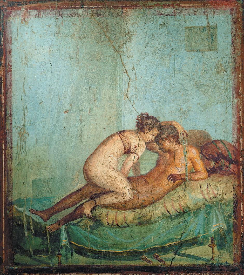 Sex between a female and a male. Fresco from the House of the Centurion, Pompeii. Around 70 CE