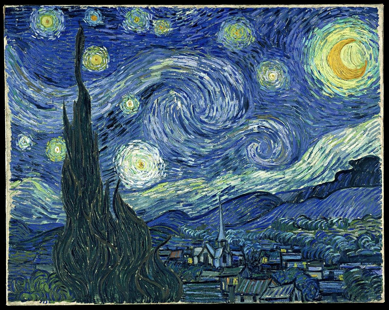 The Starry Night, June 1889. Museum of Modern Art, New York