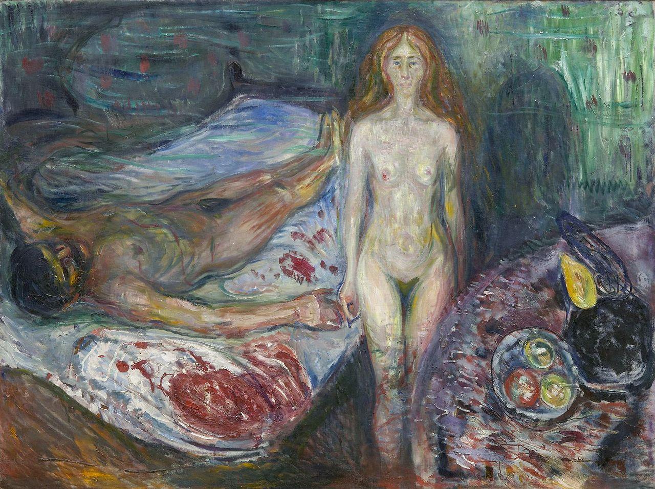 Death of Marat I 1907, 150 x 199 cm, Munch Museum, Oslo