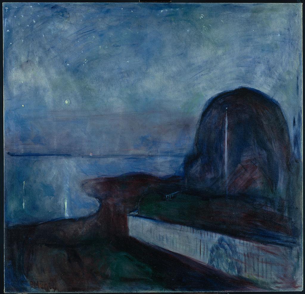 Starry Night, 1893, 135.6 cm × 140 cm (53+1⁄2 in × 55 in), J. Paul Getty Museum