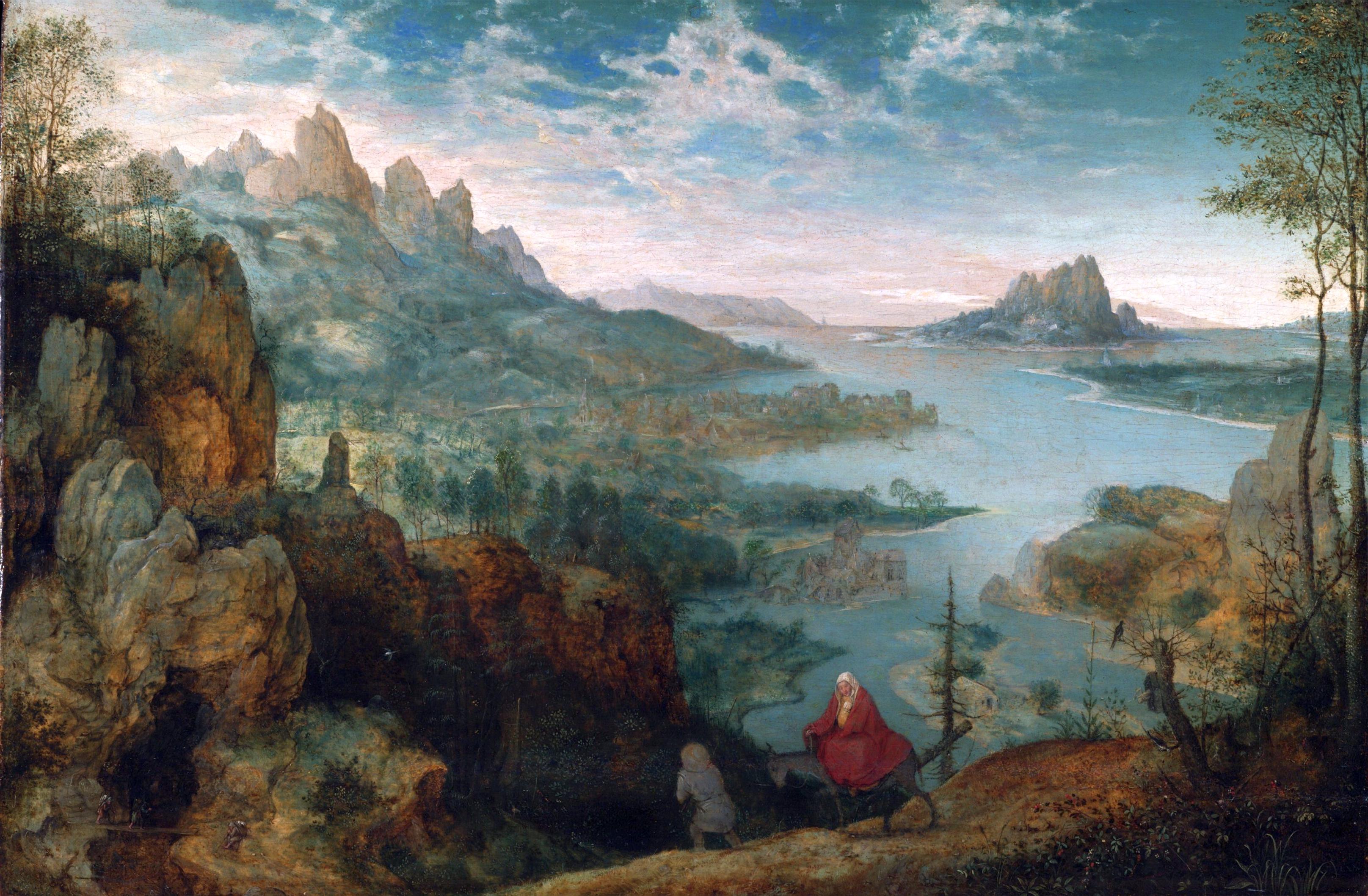 Pieter Bruegel the Elder, Landscape with the Flight into Egypt-1563